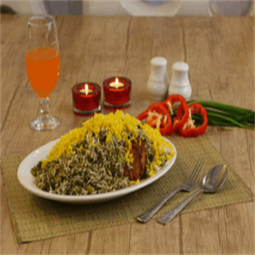 چلو کبک آلوچه